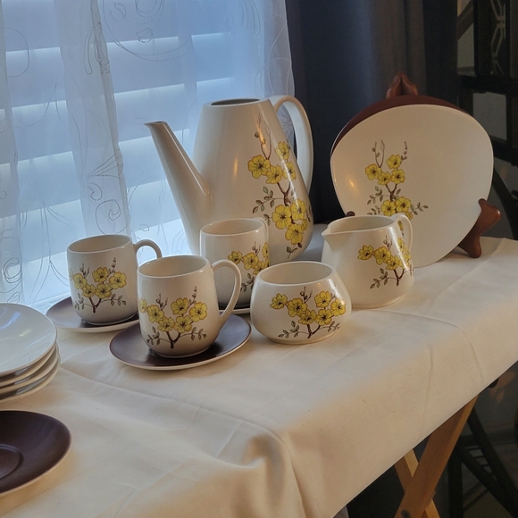 ❤😍CARELON WARE RETRO MIMOSA 1950 MADE IN ENGLAND 17 PIECES - Picture 12 of 16